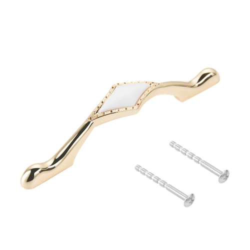Мебельные ручки-скобы EDSON 8305-96-KG | золотые (комплект 2 штуки) золотистый, золото