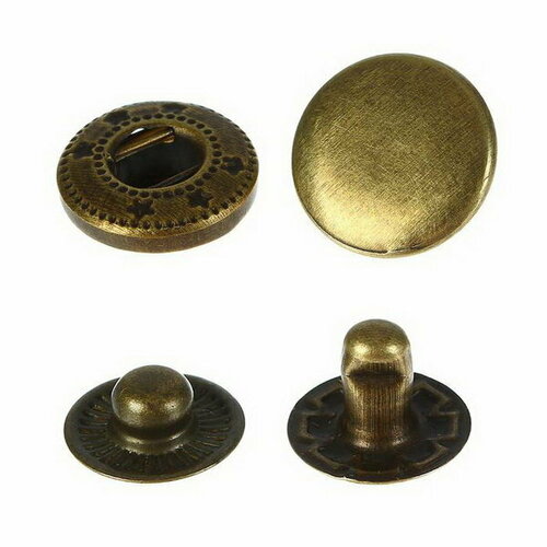 Кнопка 12 см цвет золото упаковка 100 штук 599₽