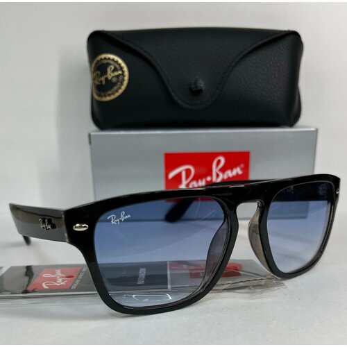 солнцезащитные очки ray ban ray ban rb 4202 606971 rb 4202 606971 черный Солнцезащитные очки Ray-Ban RB 4407 6730/4IL 57 19, синий