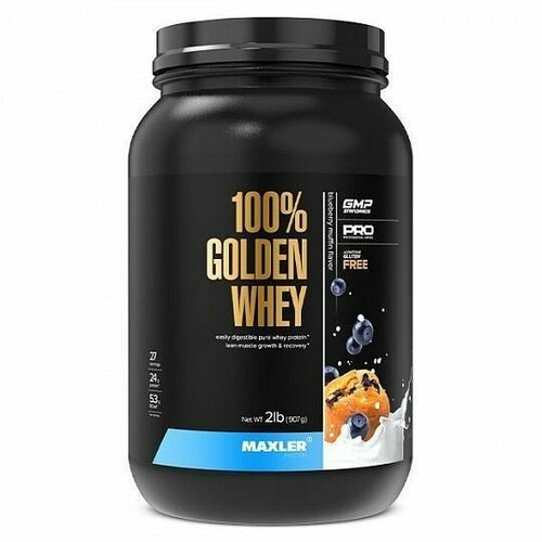 Протеин Maxler Golden Whey (907 г) Черничный маффин протеин maxler 100% golden whey 908 гр черничный маффин