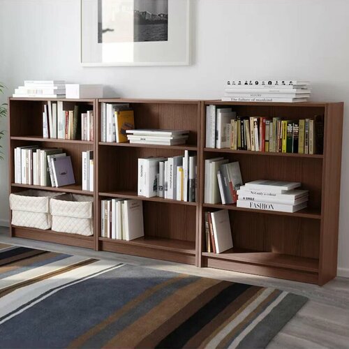 Стеллаж Стоп Мебель Билли 07 размер 240х106х28 Орех экко 11550₽