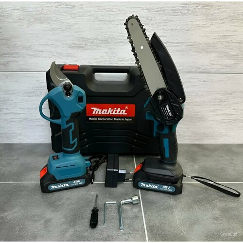 Набор аккумуляторного бесщеточного электроинструмента 2 в 1 цепная пила 6 сучкорез секатор 11590₽