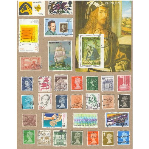 Набор №17 почтовых марок разных стран мира, 32 марки. Гашеные.