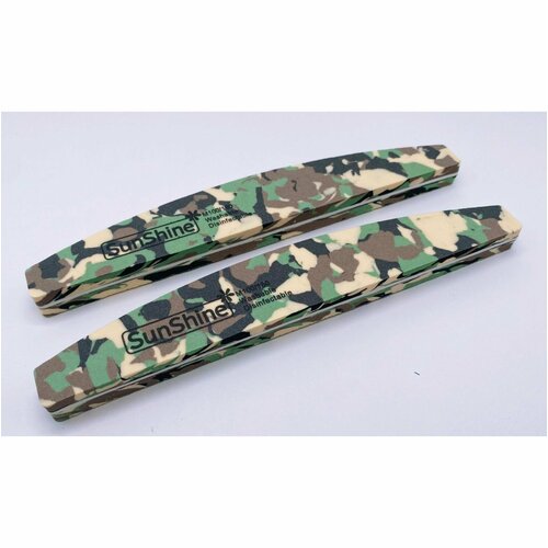 Пилка шлифовка SunShine лодочка зернистость 100180 грит зеленый камуфляж 1 шт 199₽