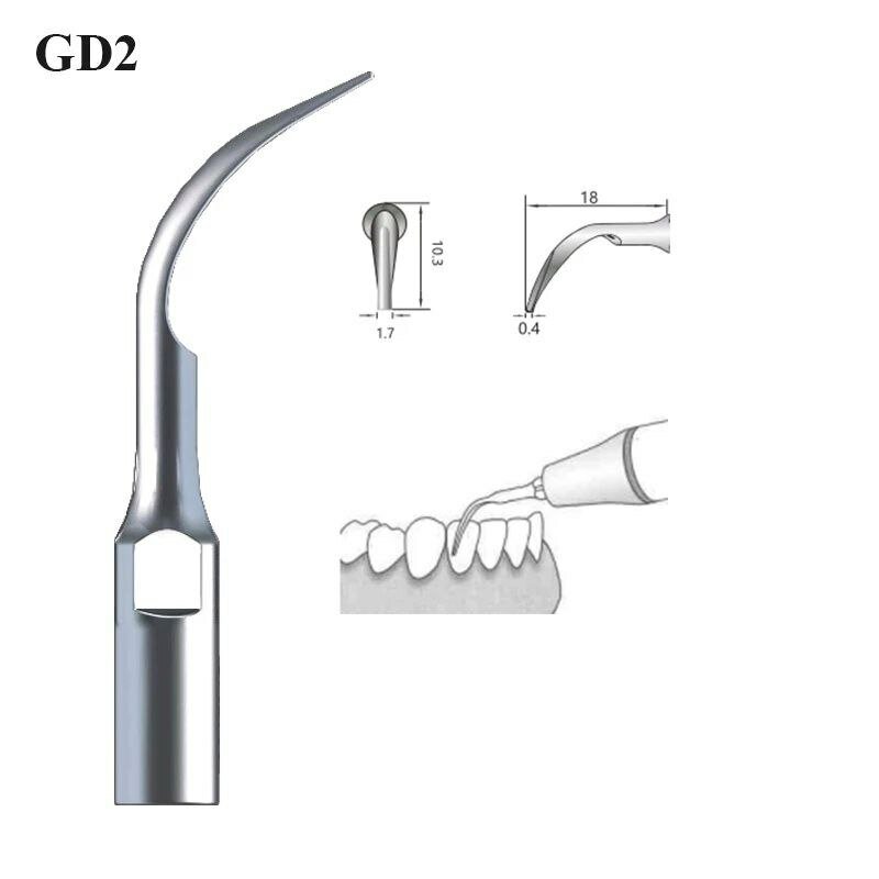 Насадка GD2 для скалера ультразвукового стоматологического , для снятия зубных отложений (подходит к DTE, Satelec, NSK) . 1 шт. от Incidental