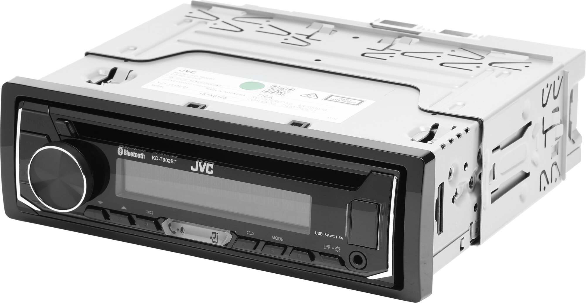 Автомагнитола JVC KD-T902BT, черный