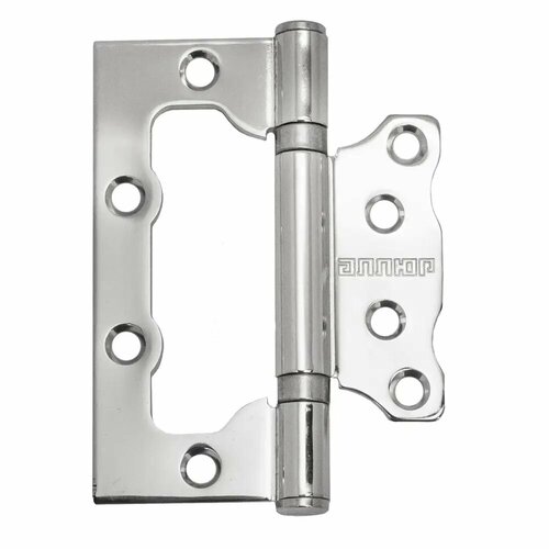 Петля накладная без врезки Аллюр 2BB CP 100х75 мм хром 2 шт 1269₽