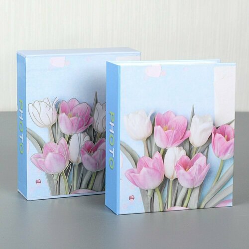 Фотоальбом 40 фото 10х15 Тюльпаны 480₽