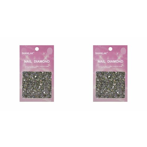 Стразы Nail Art для ногтей, микс размеров, голография, 2 упаковки