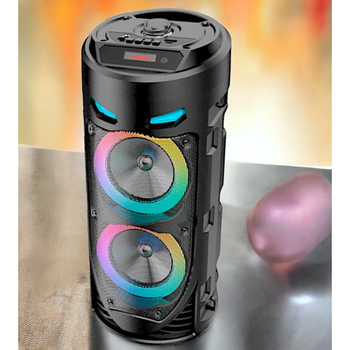 Беспроводная колонка с блютуз bluetooth пульт ДУ караоке FM - радио 2390₽