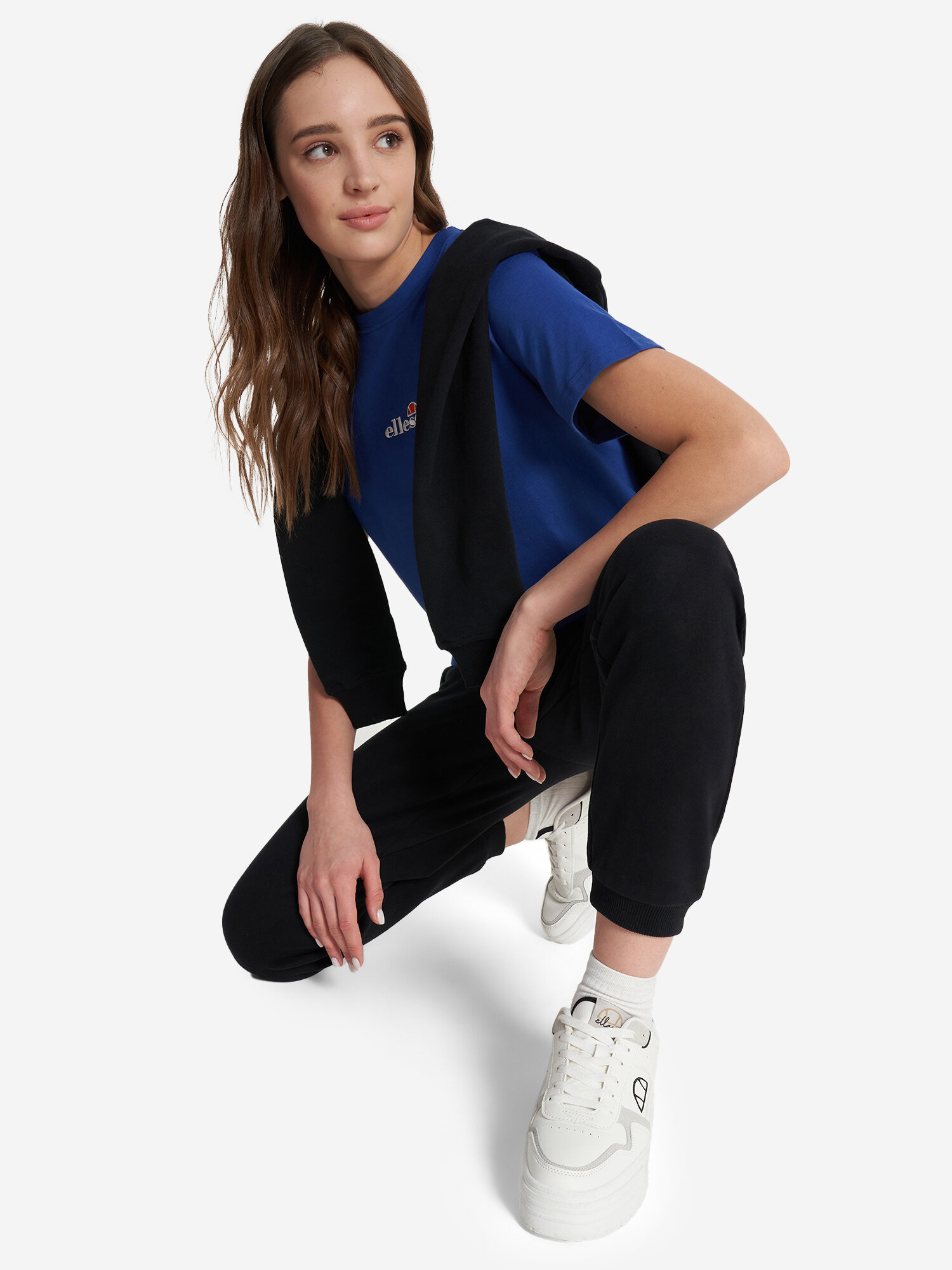 Брюки джоггеры ellesse, размер XL, черный — фото 1