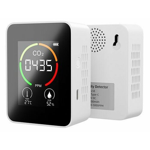 Монитор качества воздуха Измерение концентрации СО2 температуры и влажности Белый корпус 169000₽