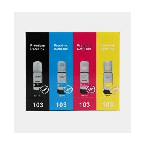 Комплект чернил INKO для Epson 103 для L3100/ L3101/L3110/L3150, 4x70ml