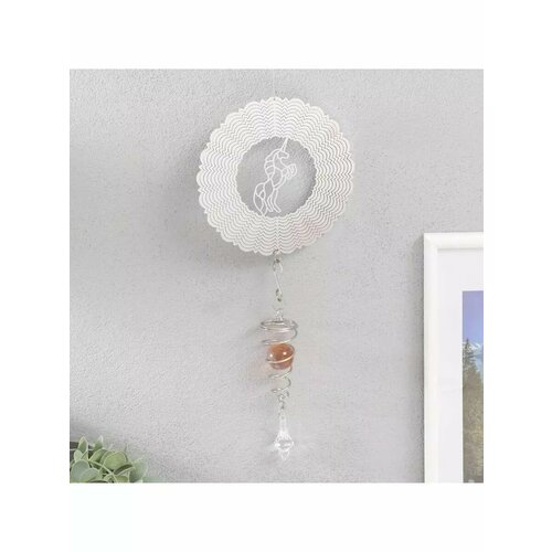 Ветряной колокольчик 3D Единорог с бусиной 135х31 см 680₽