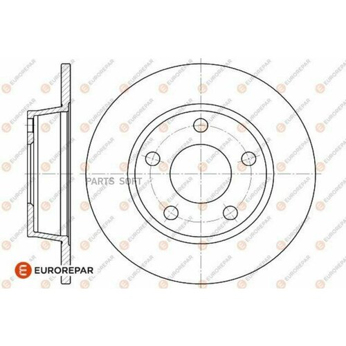 EUROREPAR 1642776180 Набор задних тормозных дисков 2 8760₽