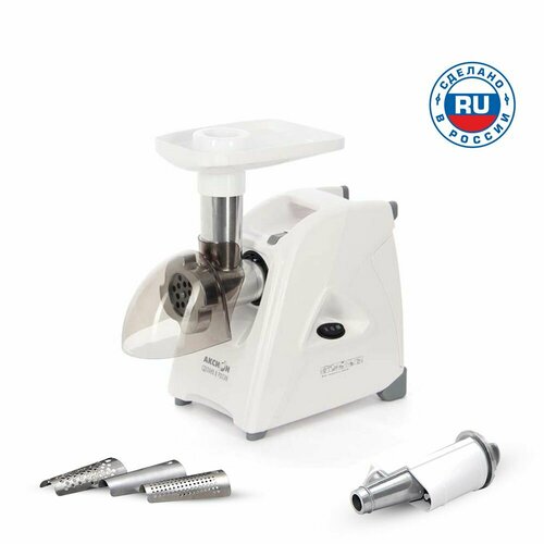 Мясорубка электрическая Аксион М3504 1500 Вт реверс соковыжималка экран от брызг 779000₽