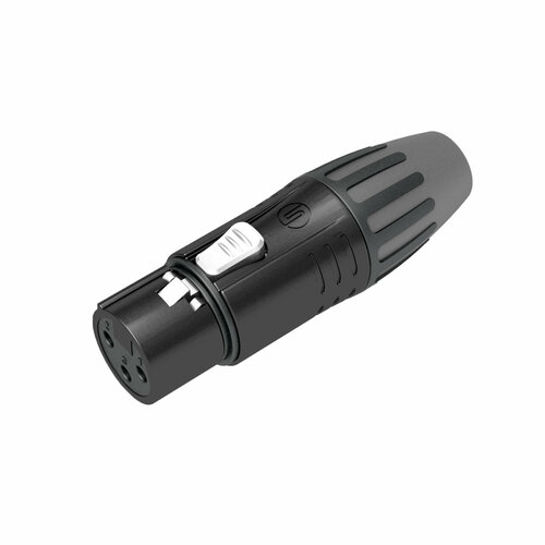 Seetronic SCMF3-BG кабельный разъем XLR 3-контакта (F), чёрный, позолоченные контакты