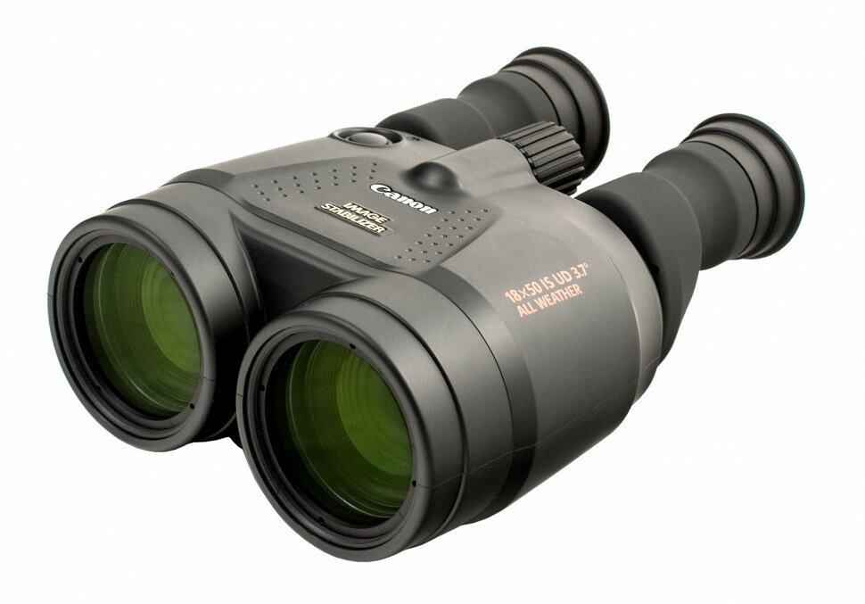 Бинокль CANON Binocular IS, 18 x 50, Porro, черный [4624a014] - фото №1