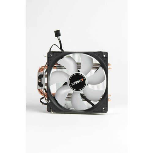 Башенный кулер для процессора 92мм 4 тепловых трубки Intel / AMD EVESKY 400