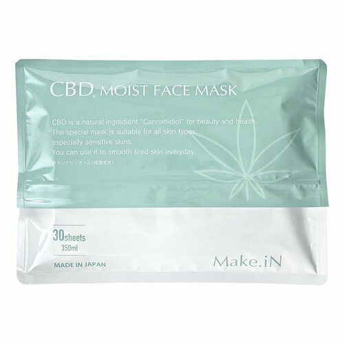 Увлажняющая маска для лица на основе конопли Make.iN CBD Moist Face Mask, 30 шт. (350 мл)
