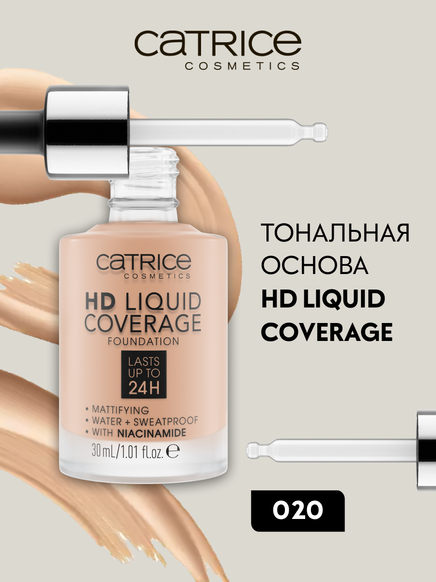 Матирующий тональный крем для ровного цвета лица hd liquid coverage