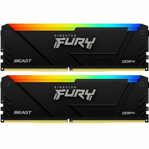 Kingston Fury Оперативная память Beast RGB DDR4 3200 МГц 2x32 ГБ KF432C16BB2AK264 16830₽