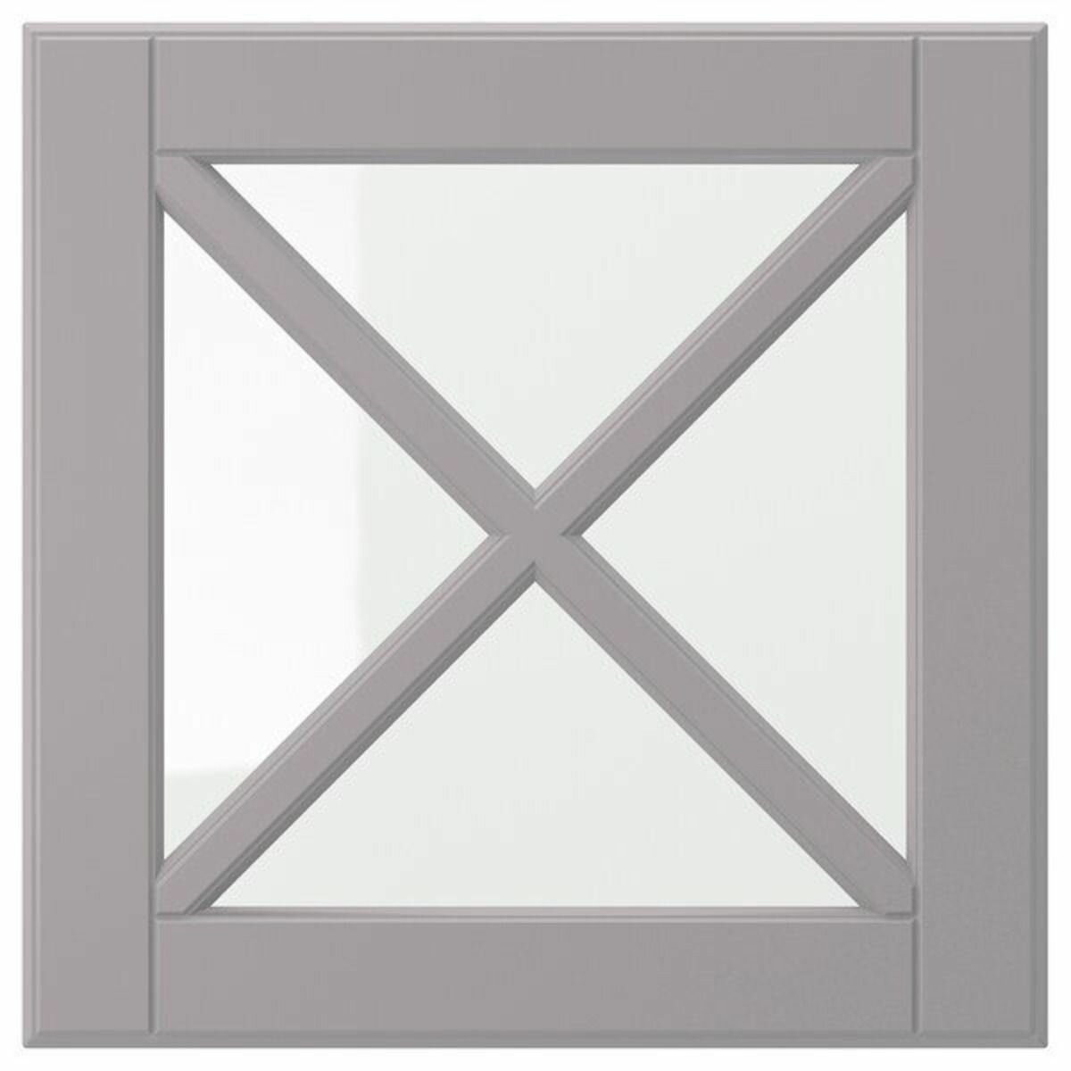 фото Фасад для кухни панель ящика IKEA BODBYN будбин, 40x10 см, 2 шт, серый