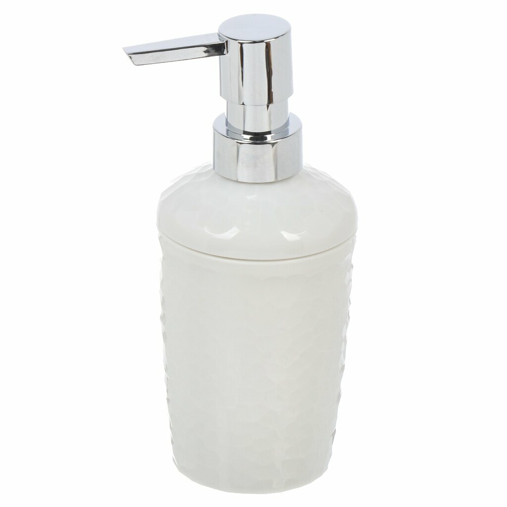 фото Диспенсер для жидкого мыла, Tule, пластик, 7.7х7.7х16.7 см, 350 мл, светло-серый, 221304021/03