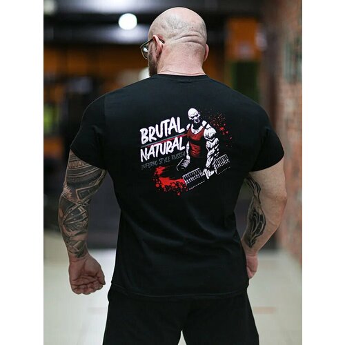 фото Футболка inferno style, размер 4xl, чёрный