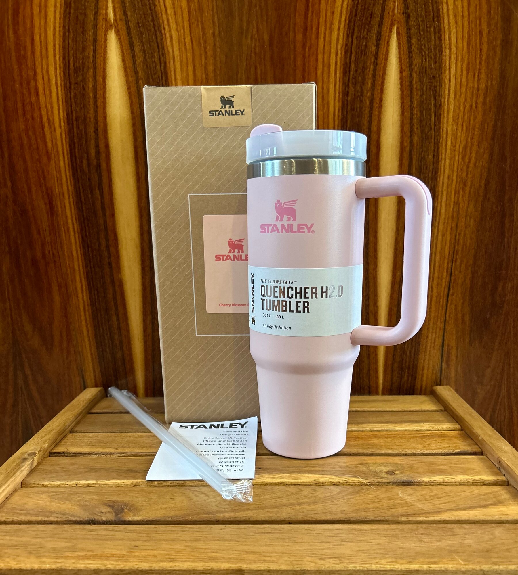 фото Кружка-термос Стэнли/Stanley 887мл. в фирменной упаковке #3027(чайная роза) Коллекция "Garden"