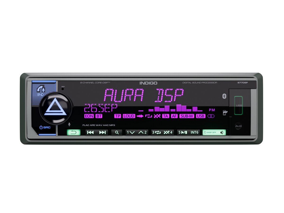 Автомагнитола с процессором AURA INDIGO-877DSP