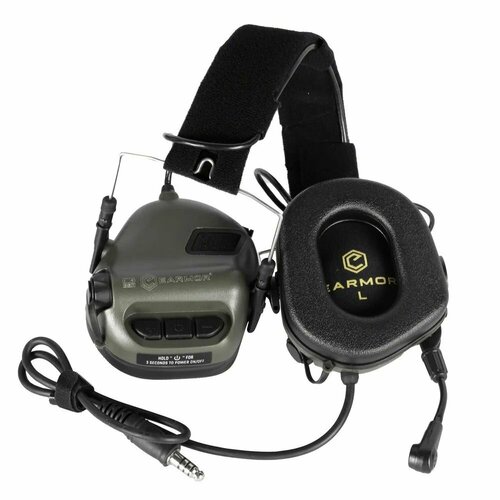 Наушники активные коммуникац EARMOR M32-FG MOD4 Nexus TP-120 зеленые 9450₽