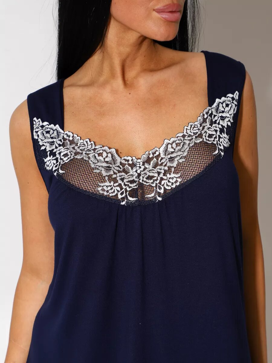 Сорочка  Осень-зима 2025, размер 66, синий — фото 1