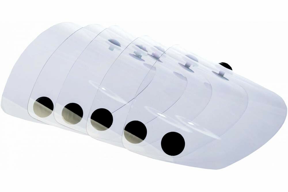 Росомз Комплект панорамных покровных стёкол к щитку сварщика 00630 