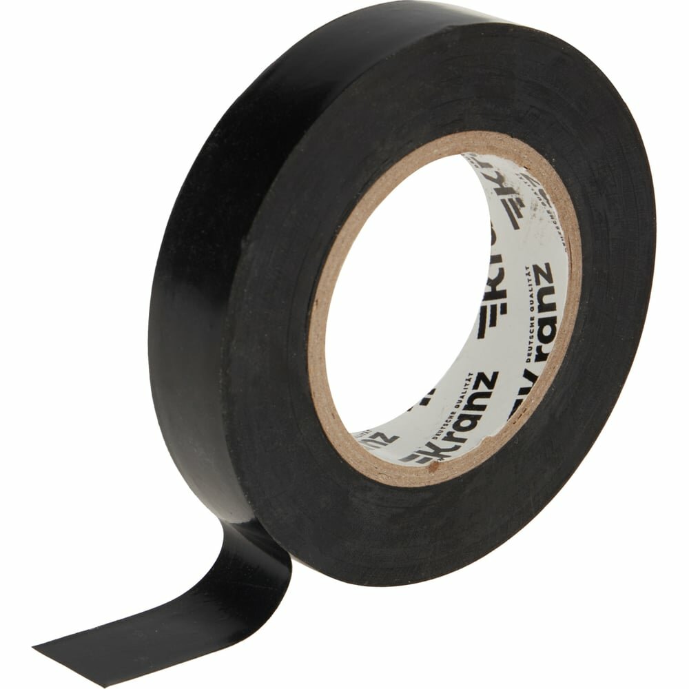 Изолента ПВХ KRANZ 013х15 мм 25 м черная KR-09-2106