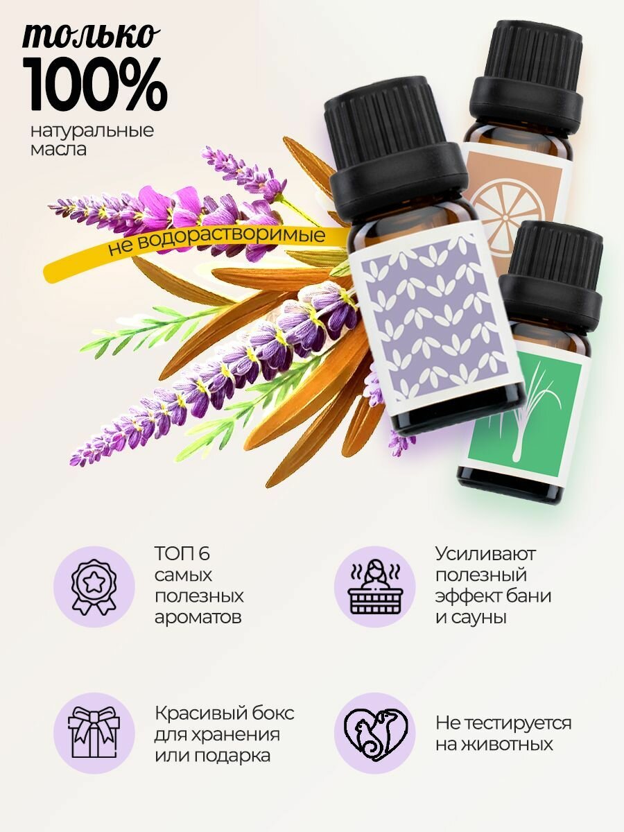 Картинки Эфирные масла Essential Oil. Набор водорастворимых эфирных масел для увлажнителя воздуха из 6 ароматов.