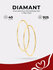Серьги конго Diamant, серебро, 925 проба