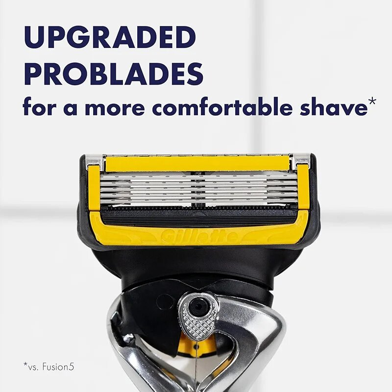 Gillette ProGlide Shield сменные лезвия для бритвы 4 шт, 4Fusion Proshield — фото 1