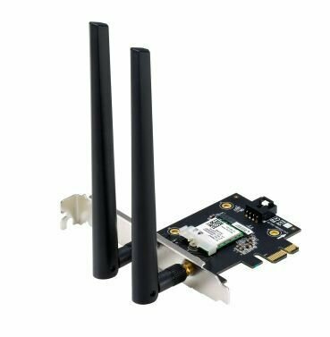 Сетевой адаптер Asus PCE-AX1800 PCI-E 802.11ax 2.4/5ГГц AX1800 Bluetooth