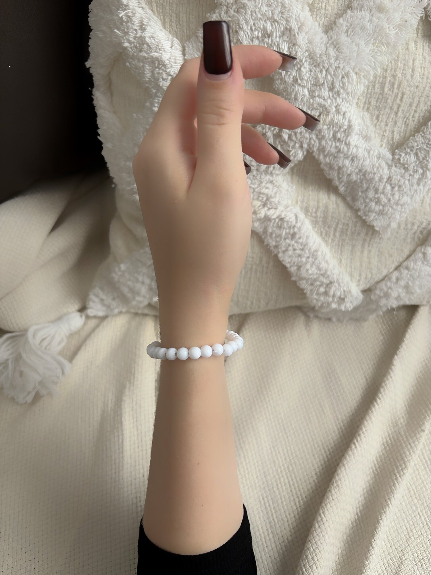 Браслет-цепочка SIDORINA SOFIA ACCESSORIES, кристалл, 1 шт., размер 15 см, белый