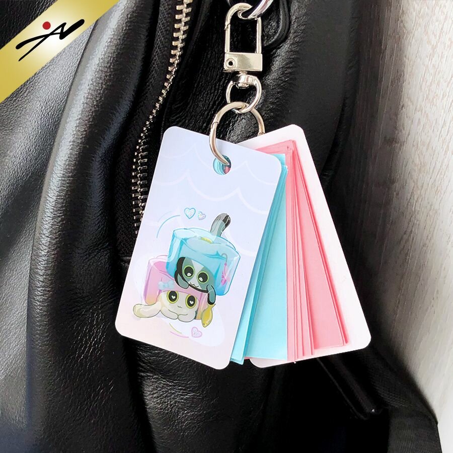 Брелок  голубой розовый