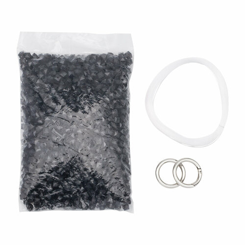 Набор для плетения сумки из бусин, акриловые, граненый куб, 10 мм, Astra &Craft (643 лавандовый)