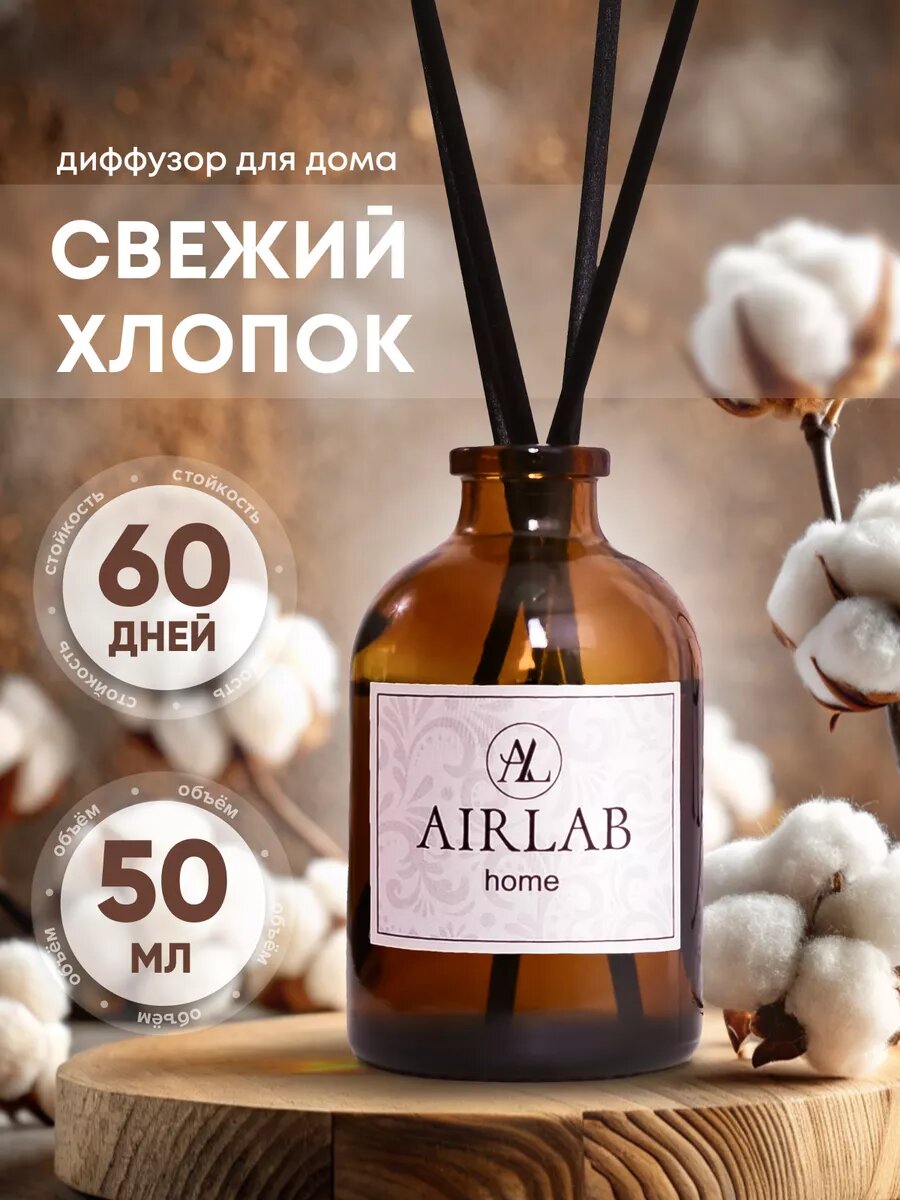 Набор диффузоров Airlab Home, с палочками, аромат манго, 50мл, 2шт — фото 1