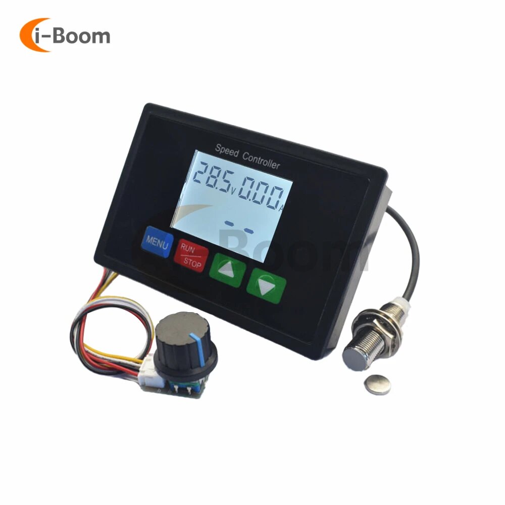 DC10V-55V 30A контроллер двигателя постоянного тока, регулятор скорости, измеритель скорости, программируемый контроллер скорости двигателя