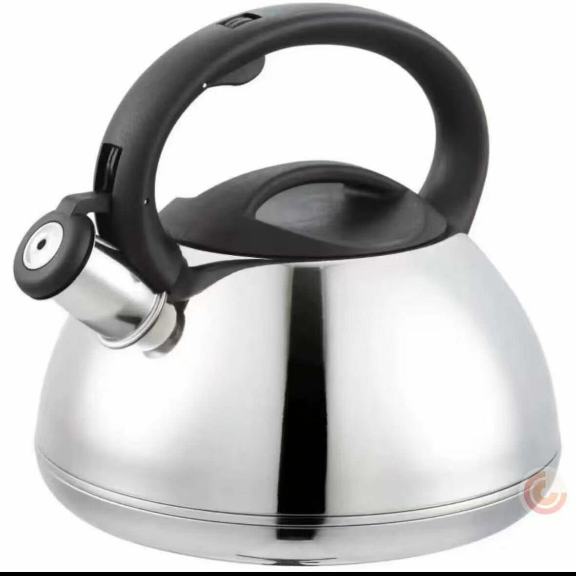 Чайник со свистком 2,5 л Tefal из нержавеющей стали, для всех видов плит, кроме индукционных