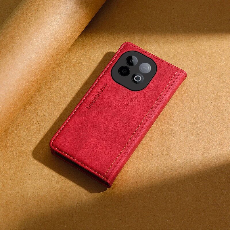 Флип-чехол-кошелек iqoo Neo10 для Vivo iQOO Neo 10, чехол для телефона Etui iqoo Case Neo 10 Pro Plus, кожаный чехол Funda Coque Neo 10R, Black(1), Leather and Silicone, iQOO Neo 10 Global — фото 1