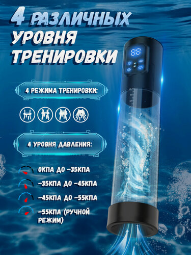 Изображение товара Автоматическая Гидропомпа для увеличения члена и повышения потенции Товары для взрослых18+ Профилактика простатита