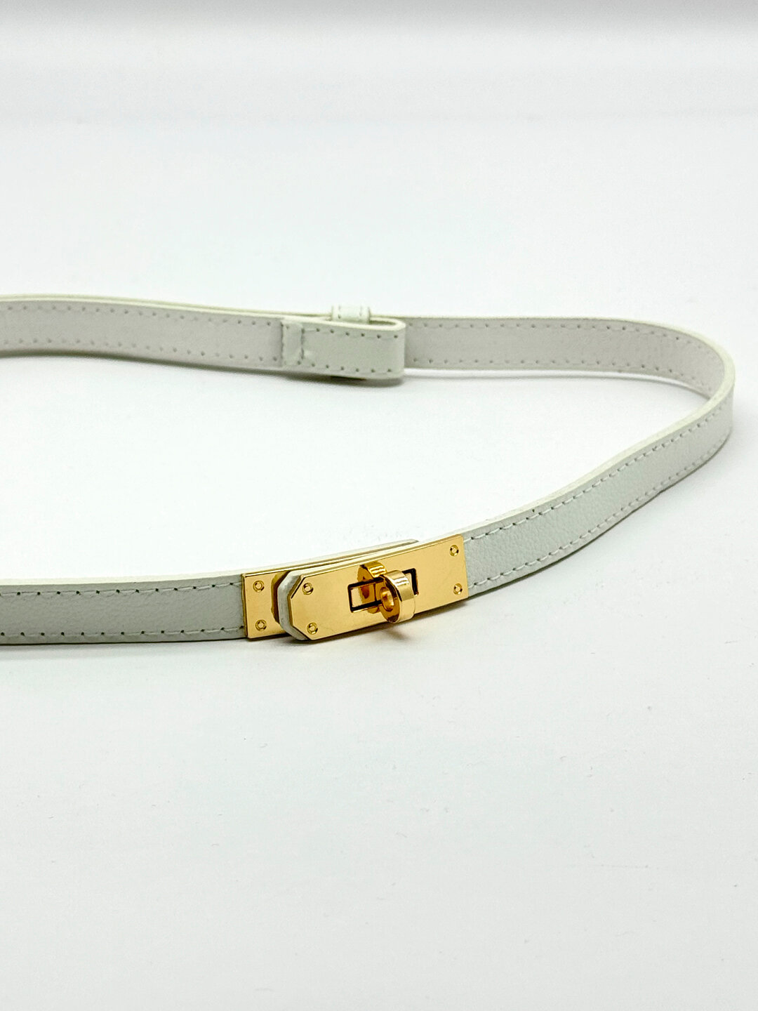 Ремень  для женщин, белый, — фото 1