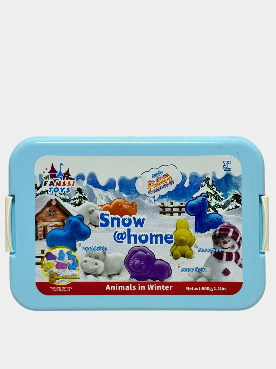 Игровой набор Snow home, искусственный снег, формочки, кейс, развивающий, для детей. Код. 28342