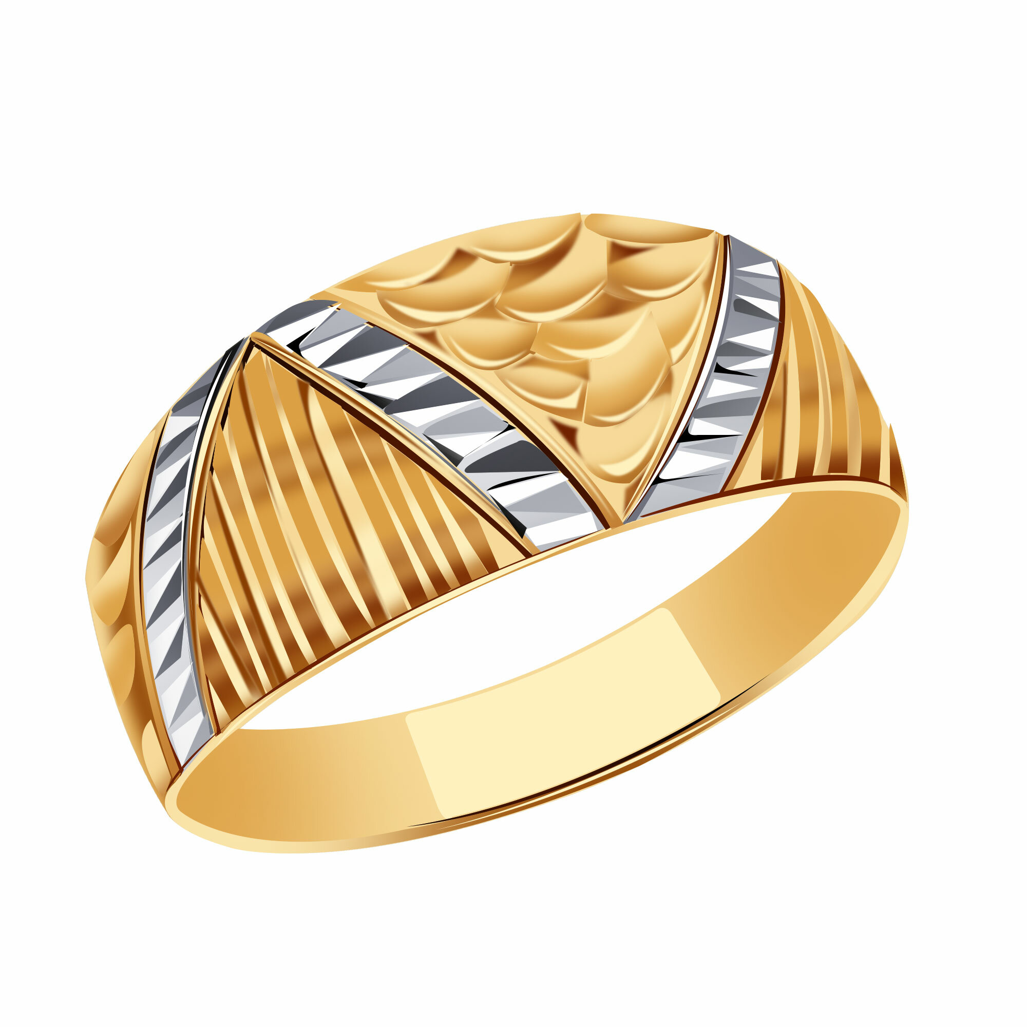 Кольцо Diamant online, красное золото, 585 проба